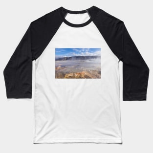 Steaming Colorful Landscape in Yellowstone Baseball T-Shirt